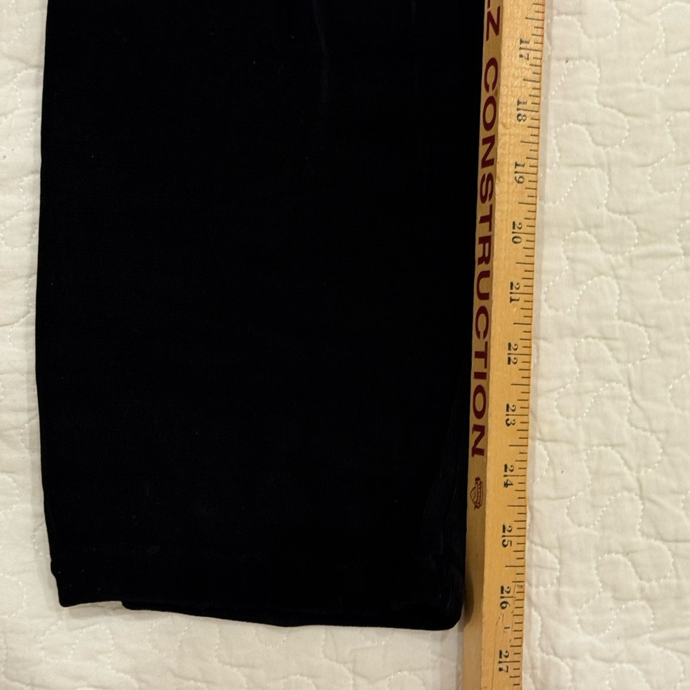 Vintage US WEAR 2 Piece Slinky Black Pants Outfit Rhinestone Zip Top Size S - Picture 11 of 11